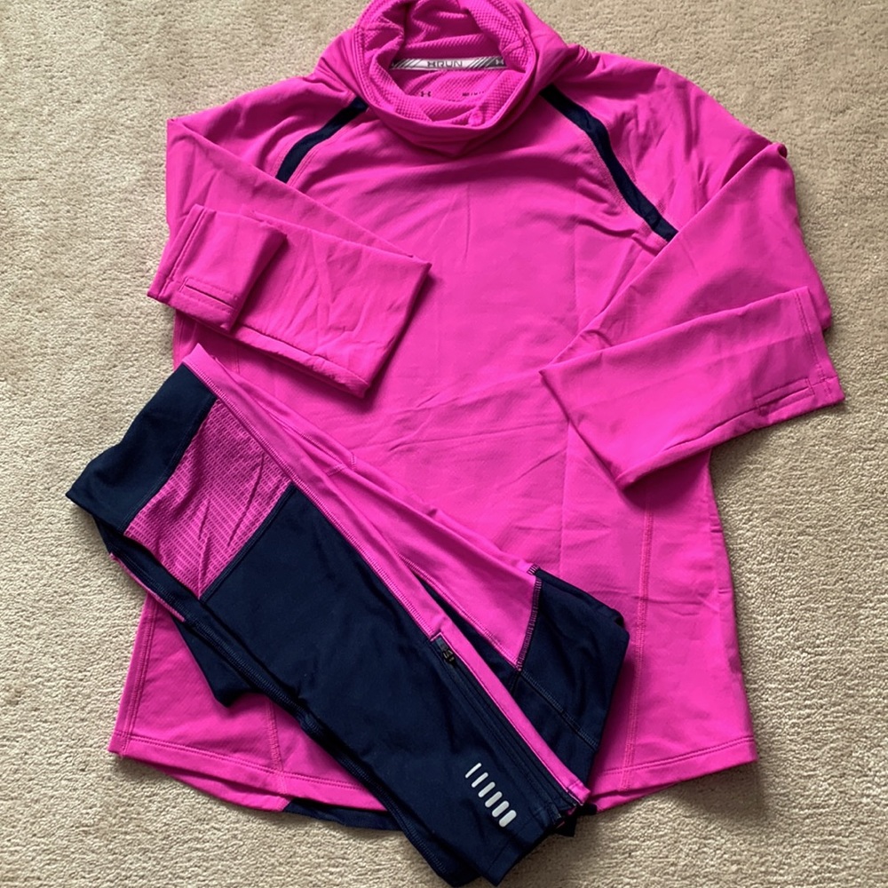 Under Armor running top and tights